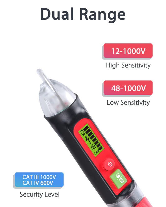 WINTACT WT3010 non-contact voltage detector gallery image 2