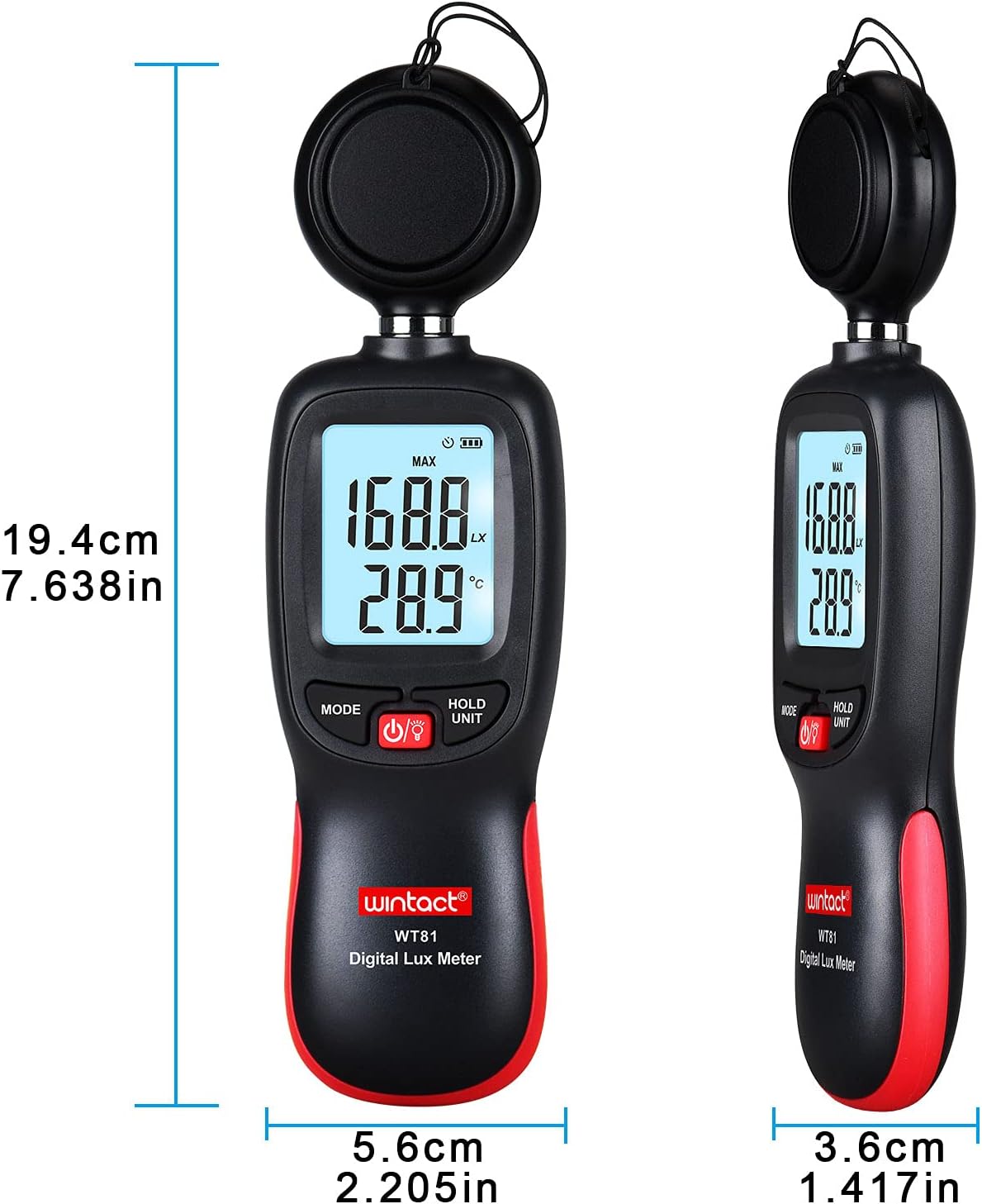 WINTACT WT81 digital light meter gallery image 7