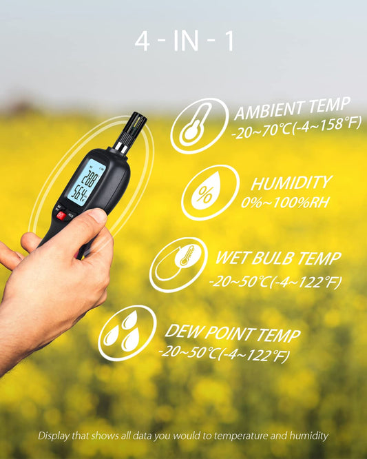 WINTACT WT83 temperature humidity meter gallery image 2