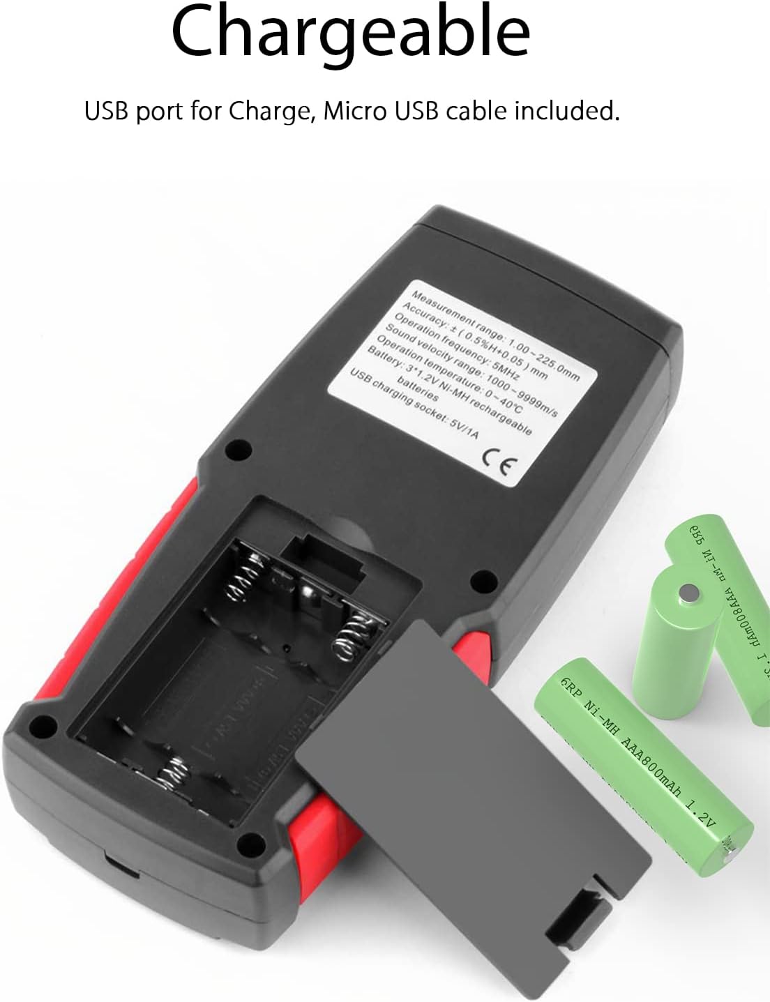 WINTACT WT100A ultrasonic thickness gauge gallery image 7