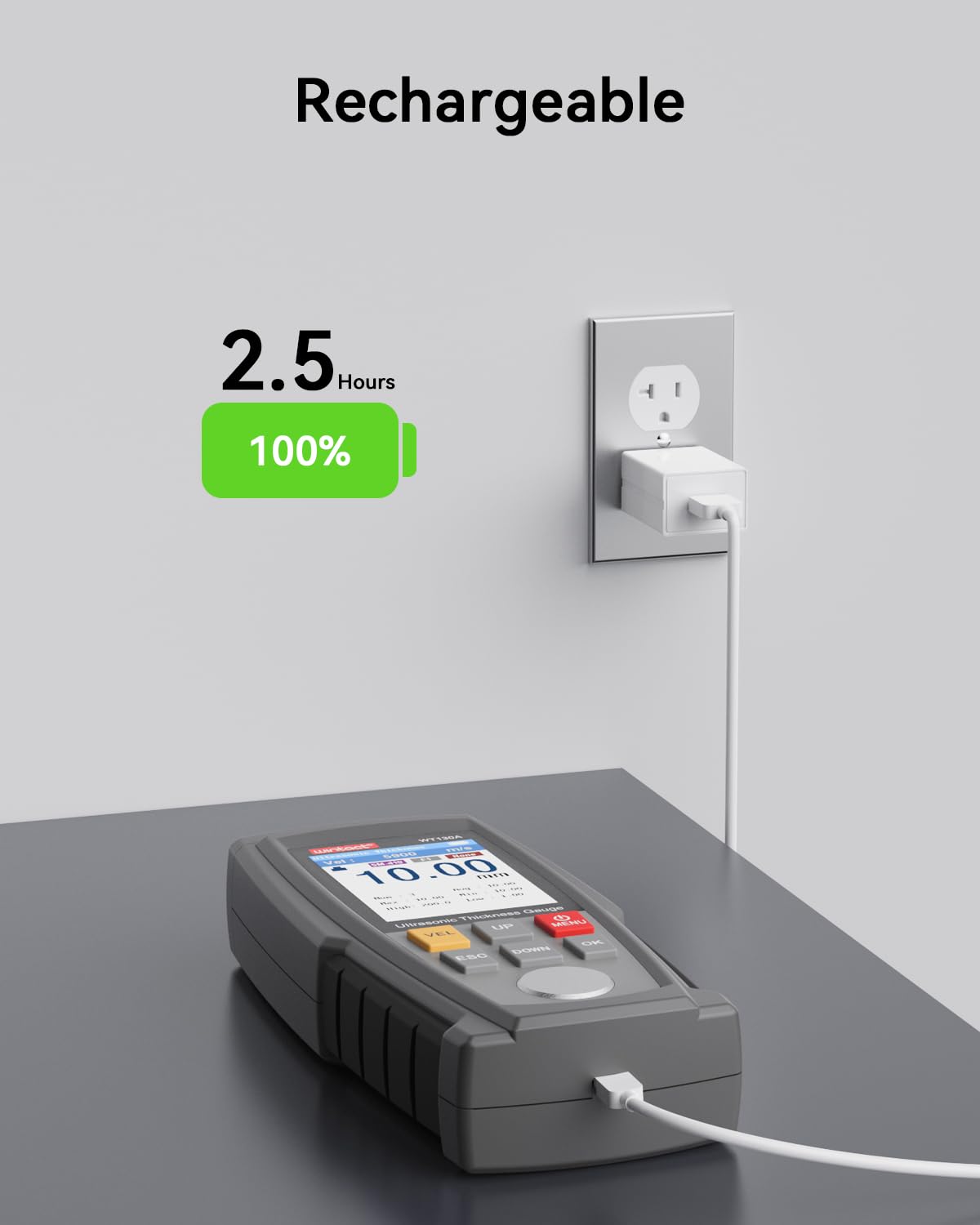 WINTACT WT130A ultrasonic thickness gauge gallery image 5