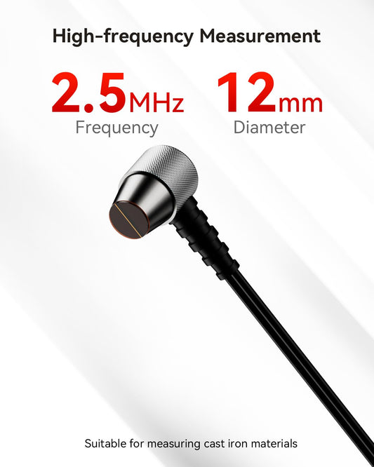 WINTACT WT2.5Md12 cast iron ultrasonic thickness gauge probe gallery image 2