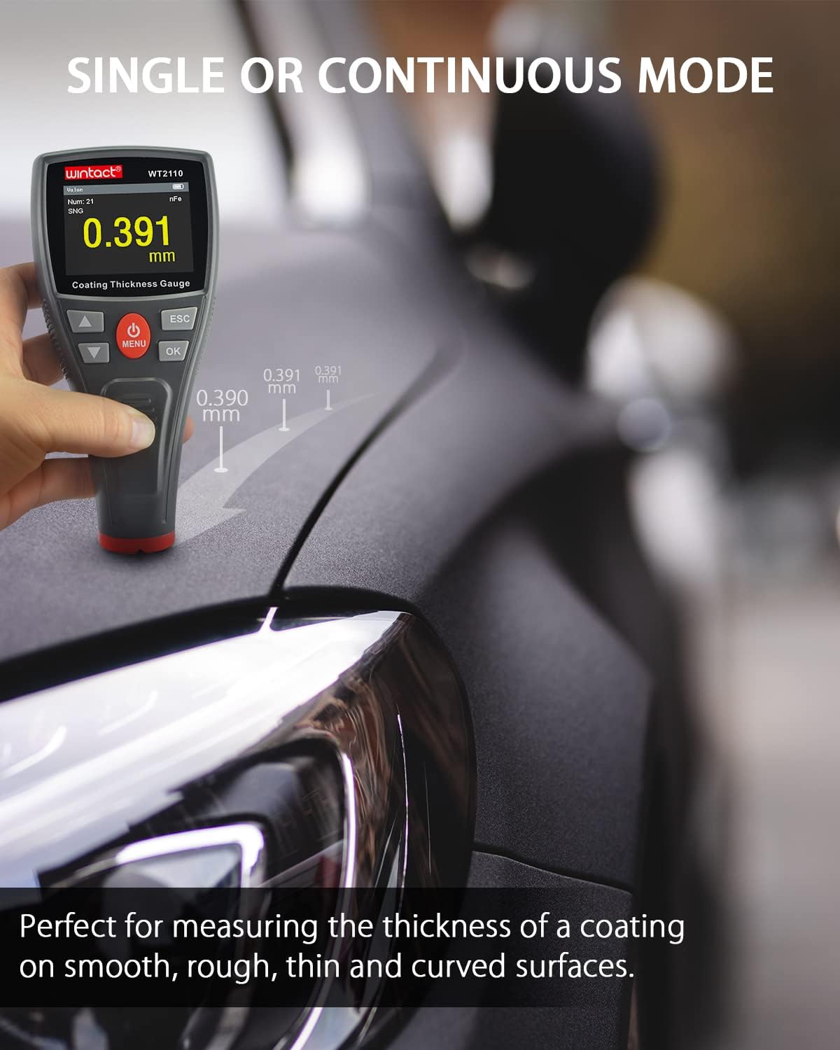 WINTACT WT2110 paint coating thickness gauge gallery image 4