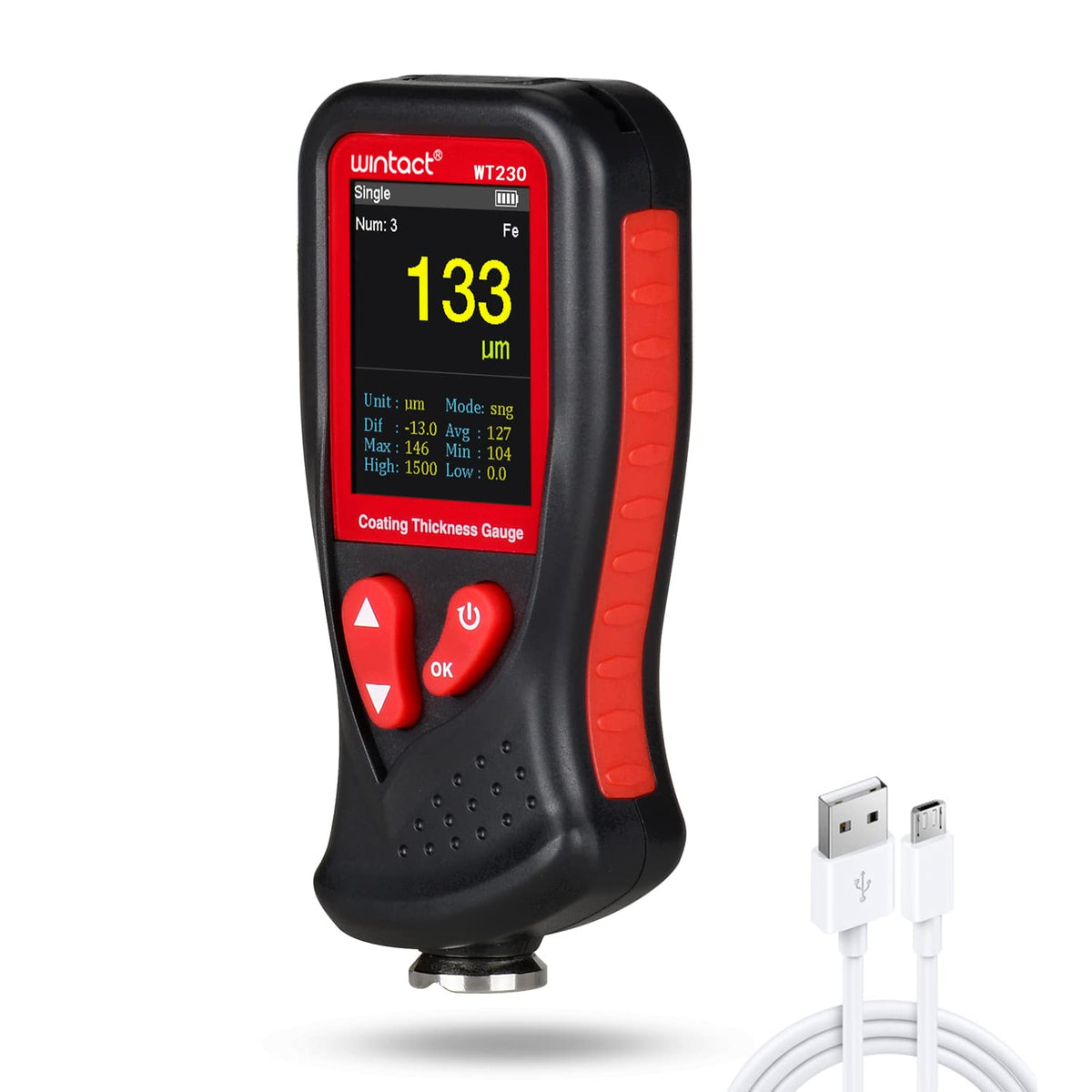 WINTACT WT230 paint coating thickness gauge gallery image 1