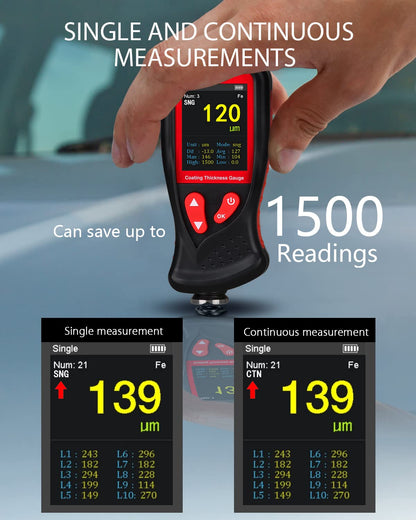 WINTACT WT230 paint coating thickness gauge gallery image 3