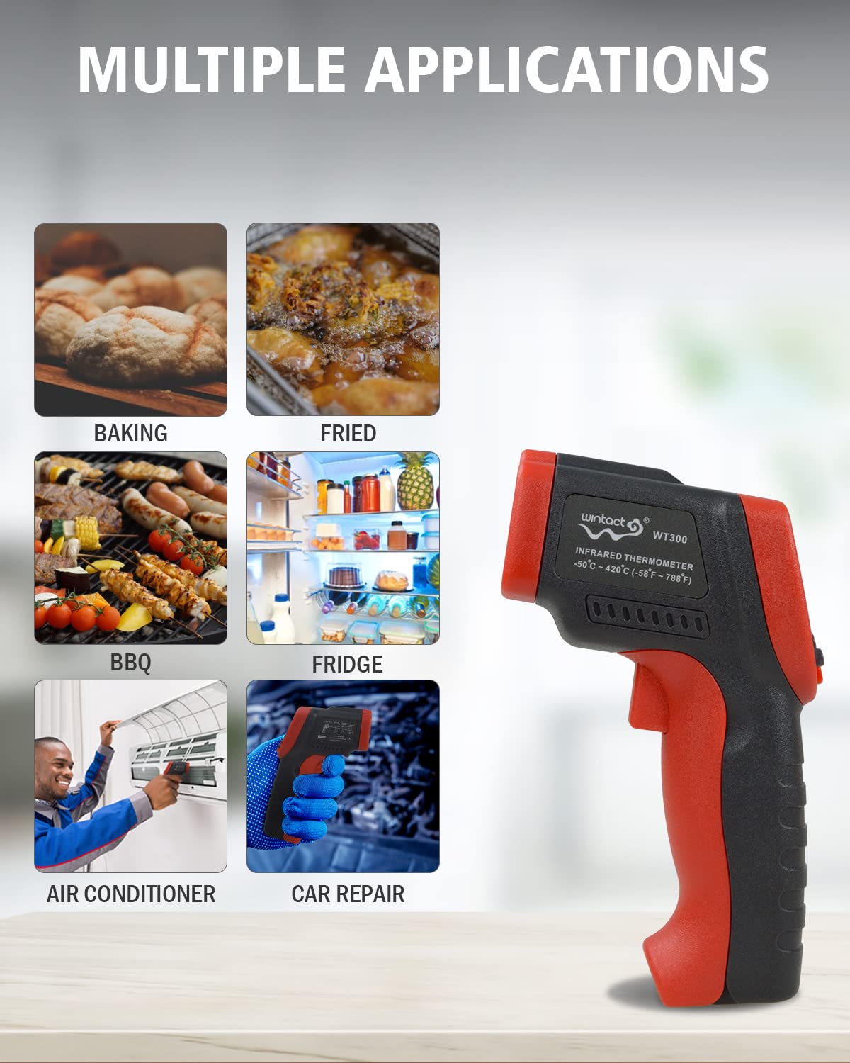 WINTACT WT300 infrared thermometer gallery image 6