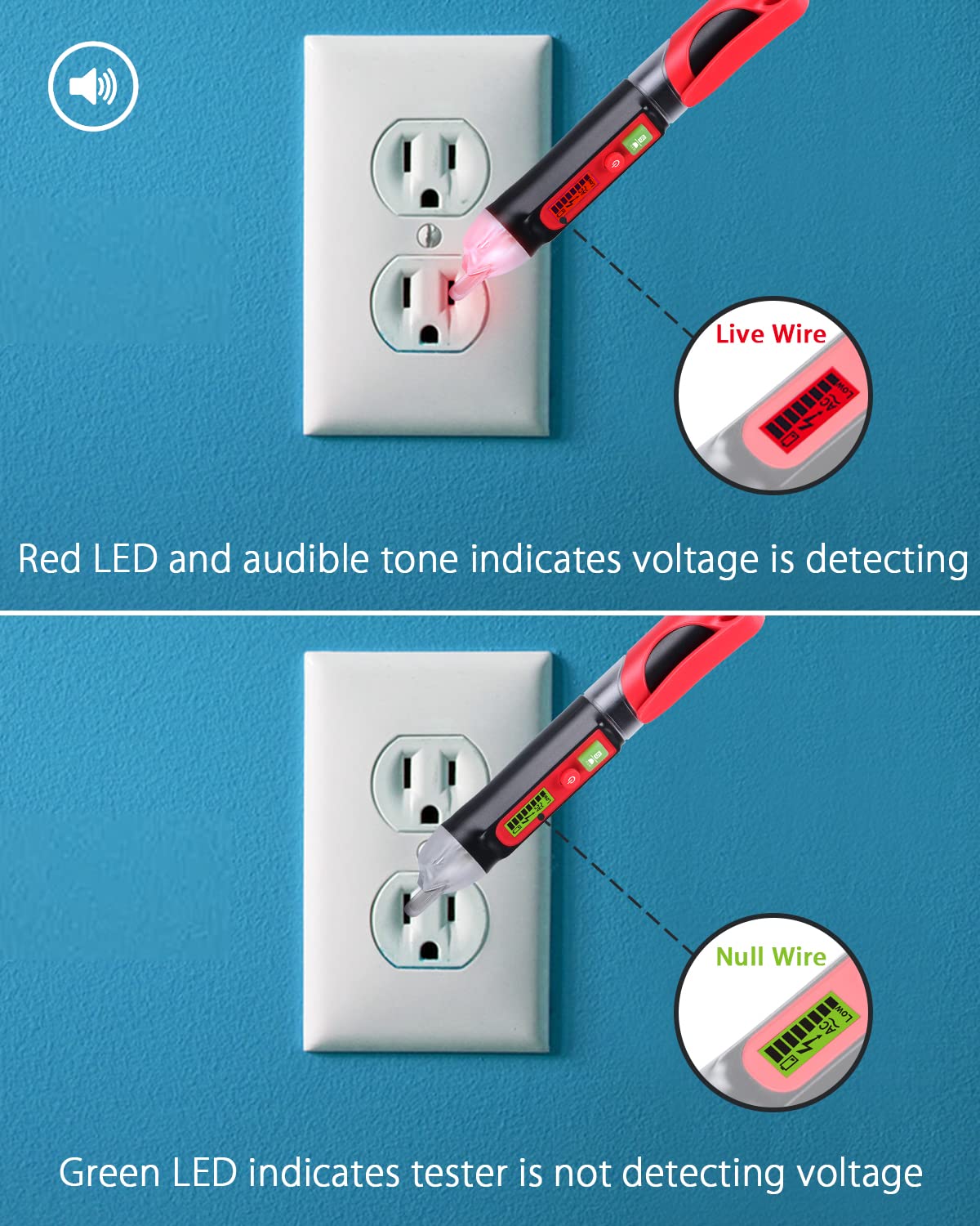 WINTACT WT3010 non-contact voltage detector gallery image 3