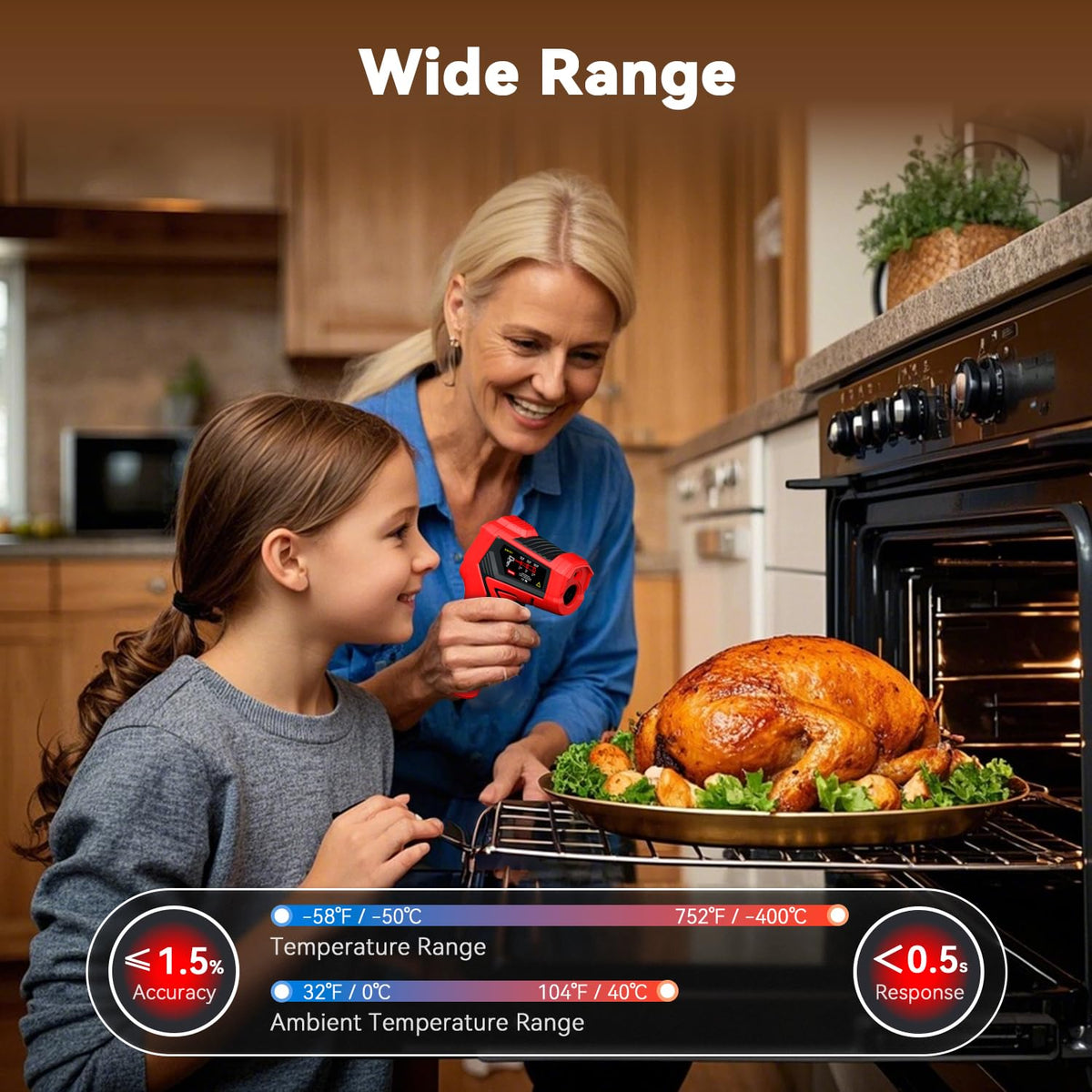 WINTACT WT313A infrared thermometer gallery image 2