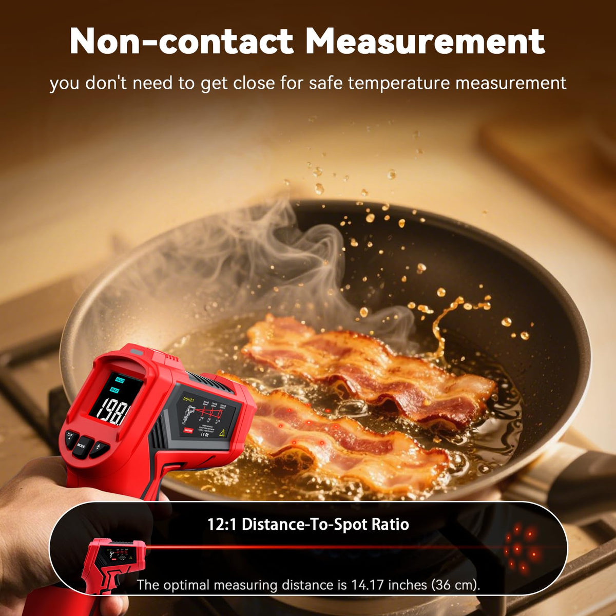WINTACT WT313A infrared thermometer gallery image 6