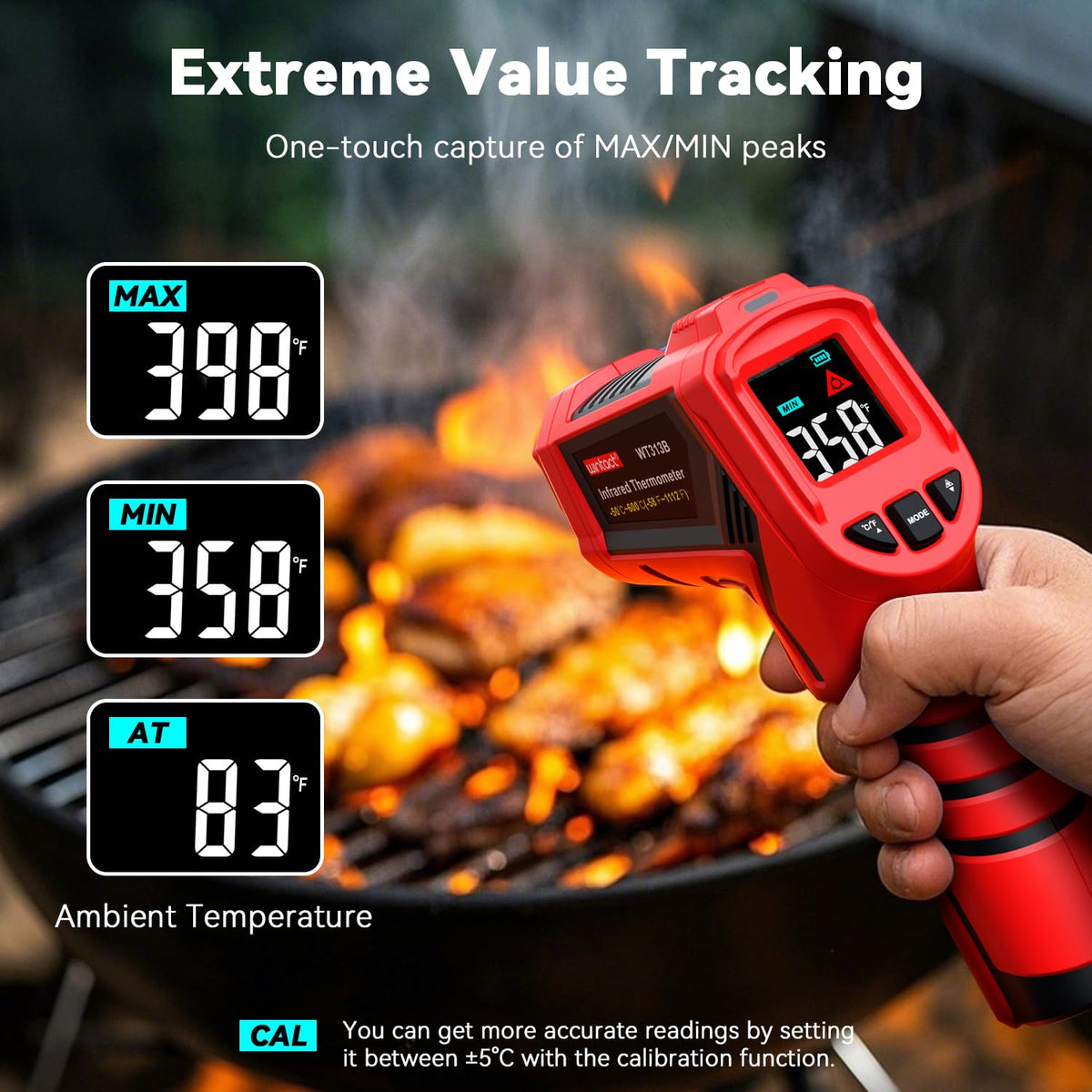 WINTACT WT313D infrared thermometer gallery image 3