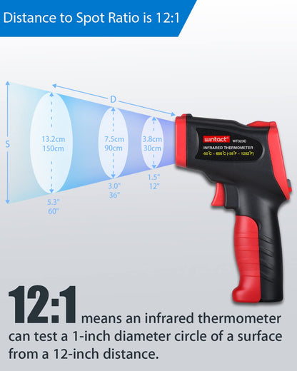 WINTACT WT323C infrared thermometer gallery image 6