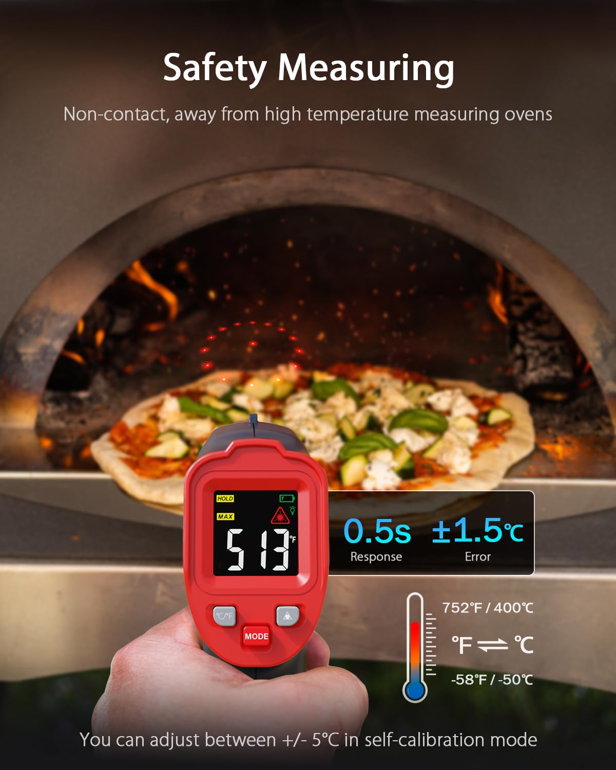 WINTACT WT327A infrared thermometer gallery image 2