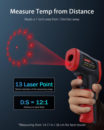 WINTACT WT327A infrared thermometer gallery image 5