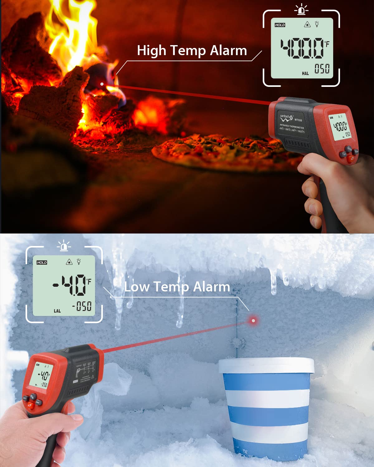 WINTACT WT550 infrared thermometer gallery image 5