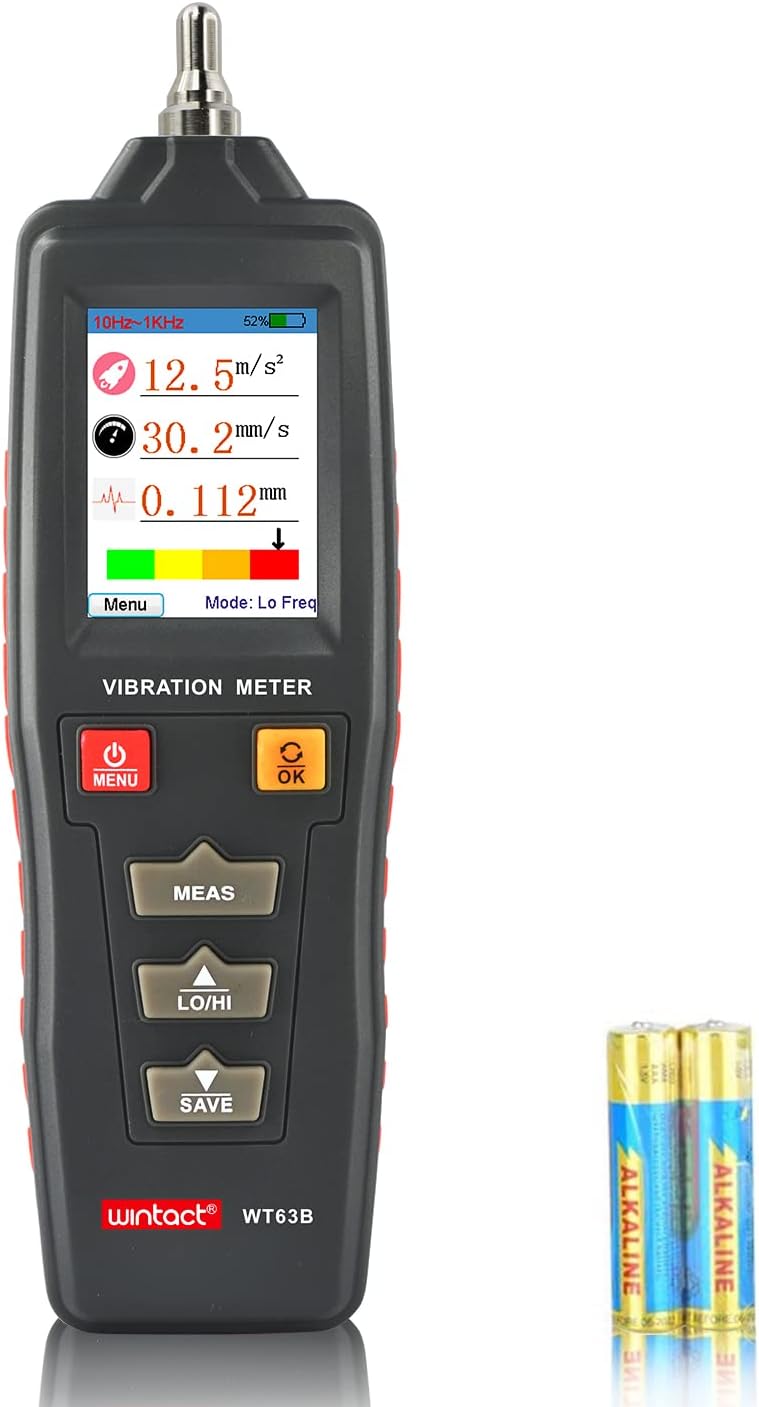 WINTACT WT63B digital vibration meter gallery image 1