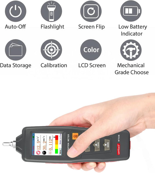 WINTACT WT63B digital vibration meter gallery image 2
