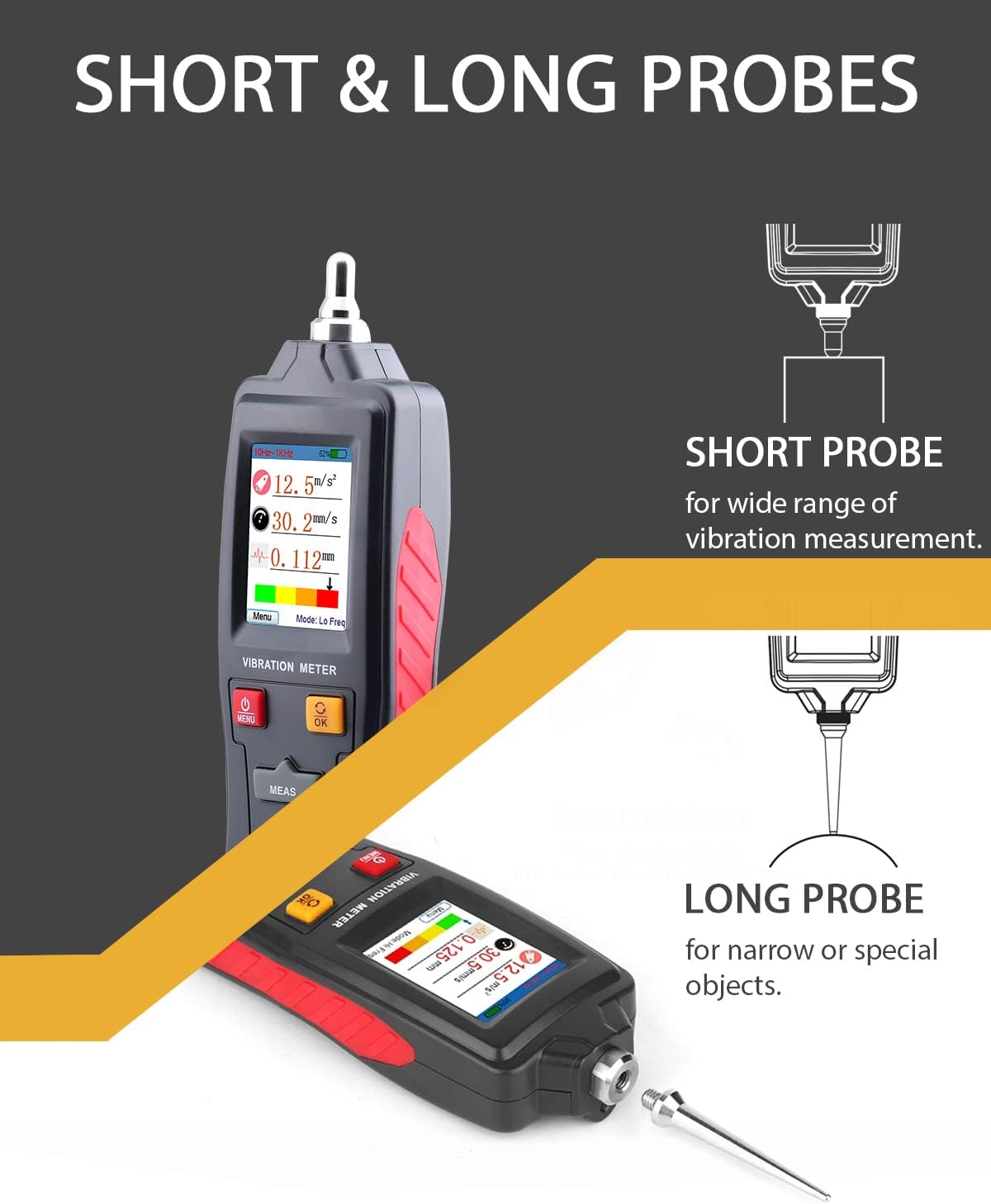 WINTACT WT63B digital vibration meter gallery image 4