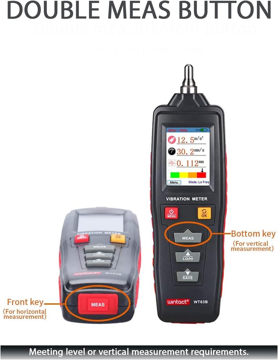 WINTACT WT63B digital vibration meter gallery image 7