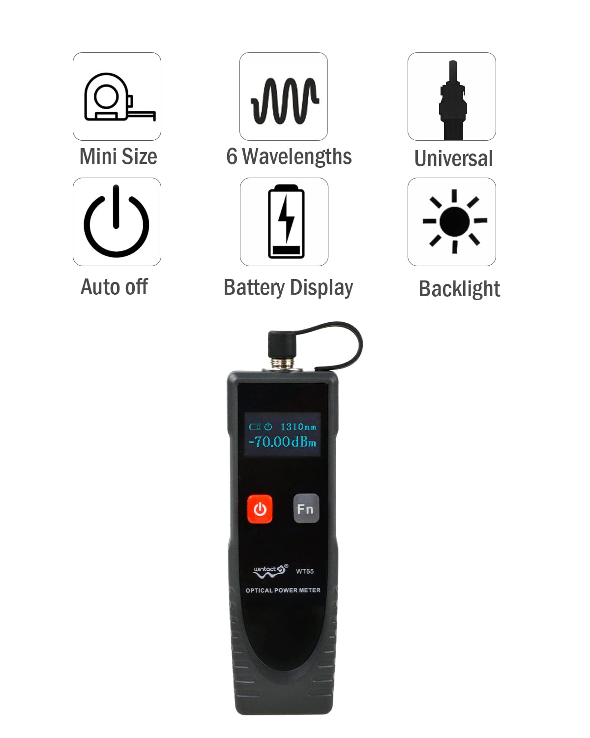 WINTACT WT65 optical power meter gallery image 2