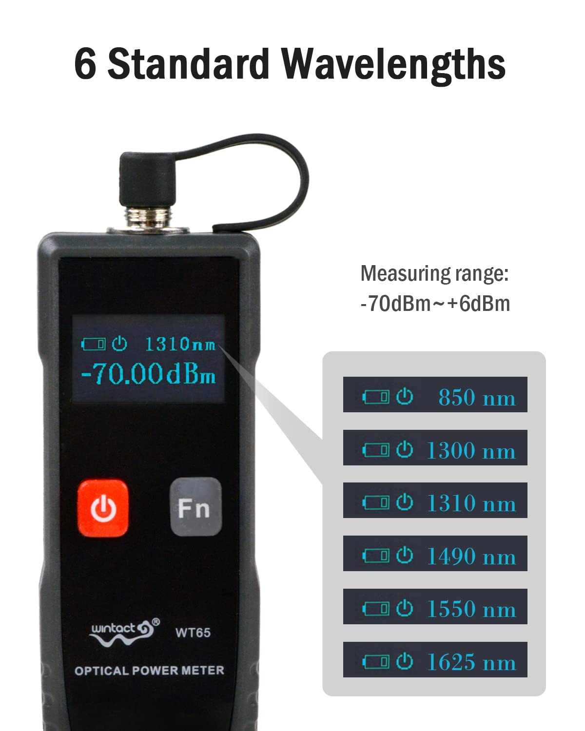 WINTACT WT65 optical power meter gallery image 3