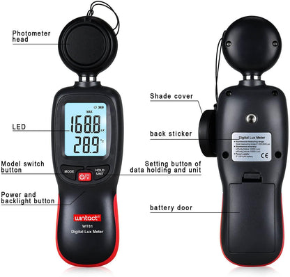 WINTACT WT81 digital light meter gallery image 6