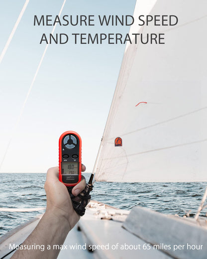WINTACT WT816 handheld anemometer gallery image 3
