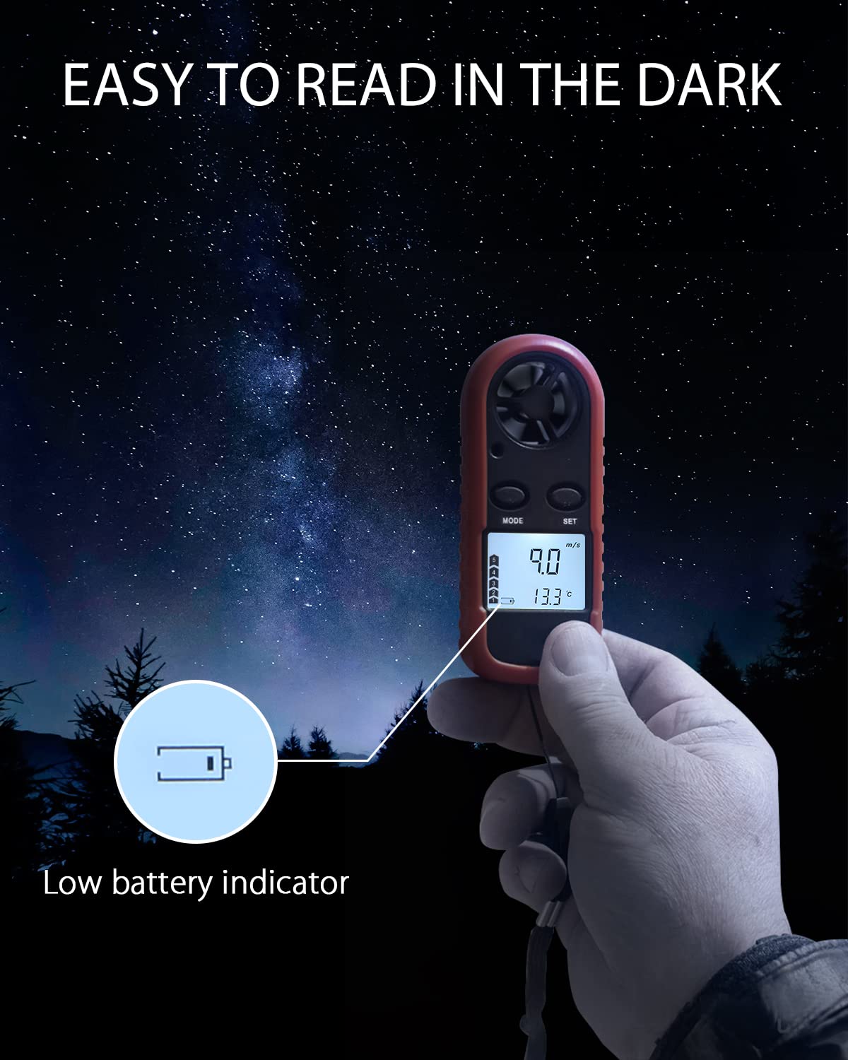 WINTACT WT816 handheld anemometer gallery image 5