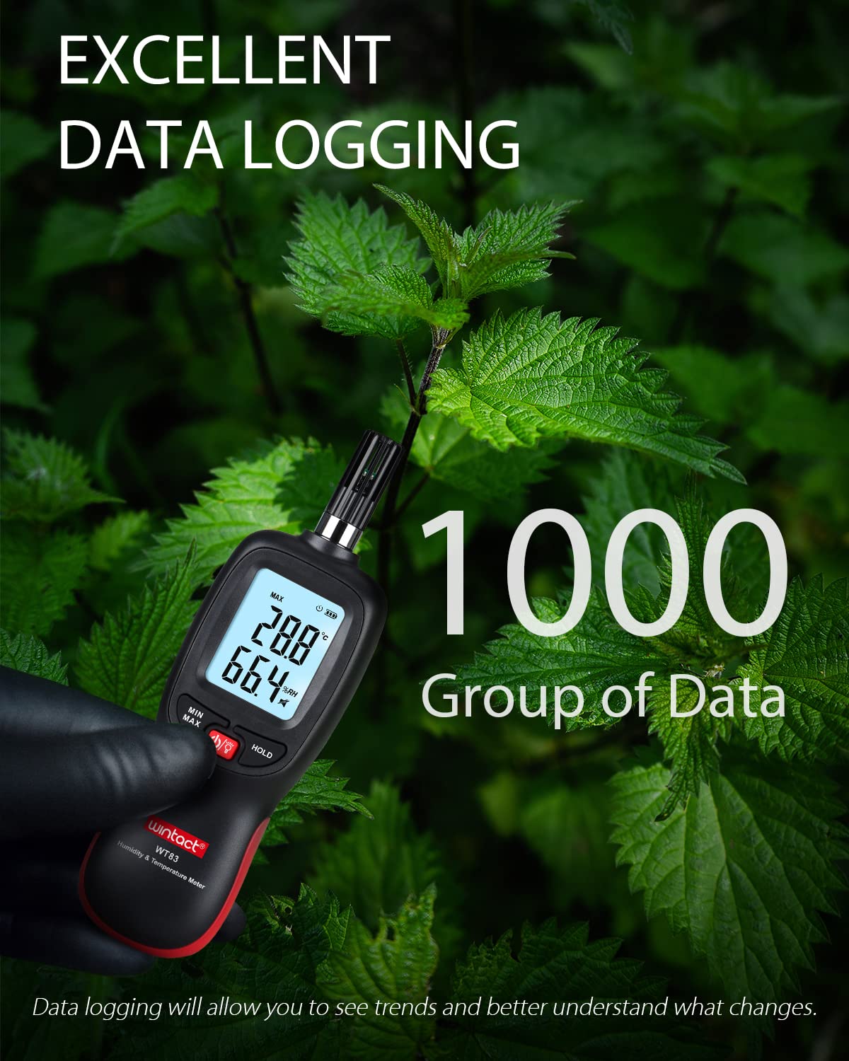 WINTACT WT83 temperature humidity meter gallery image 4