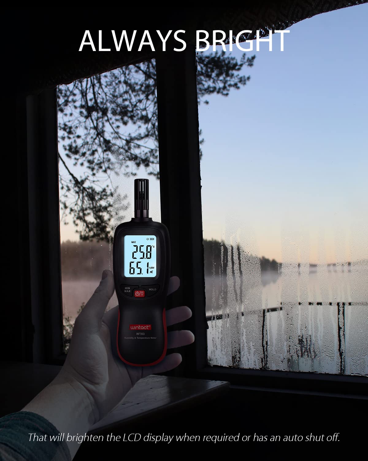 WINTACT WT83 temperature humidity meter gallery image 5