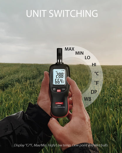 WINTACT WT83 temperature humidity meter gallery image 6