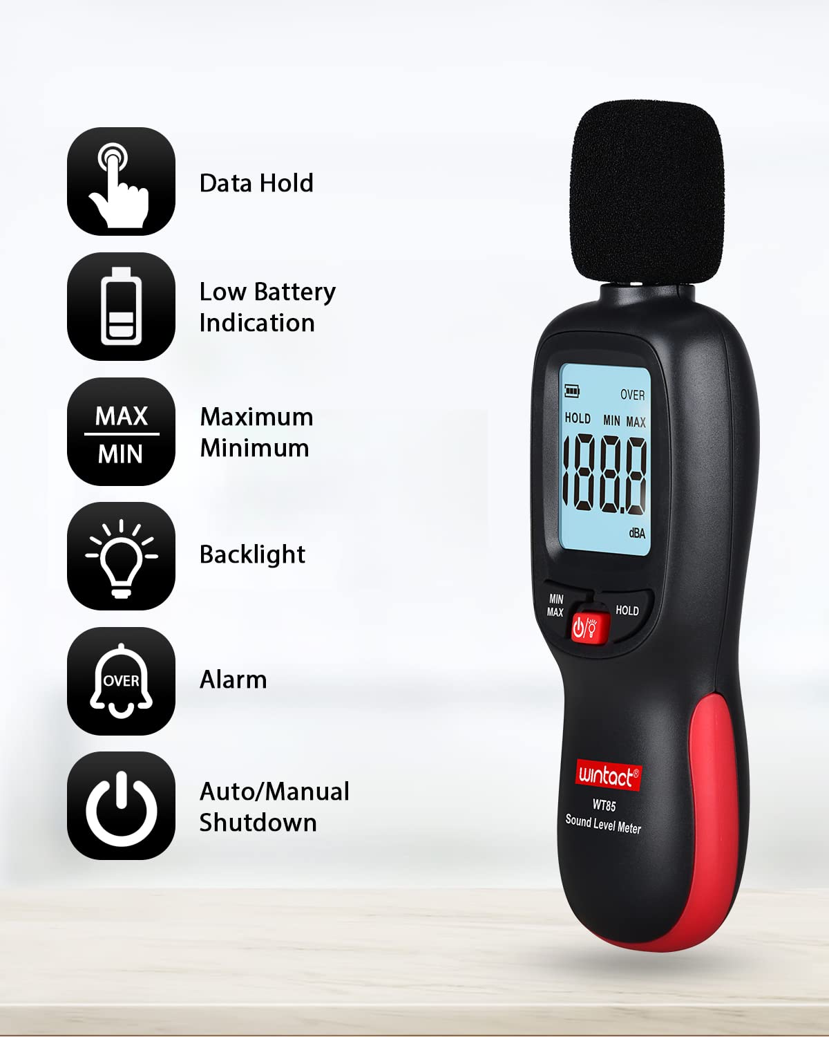 WINTACT WT85 sound level meter gallery image 2
